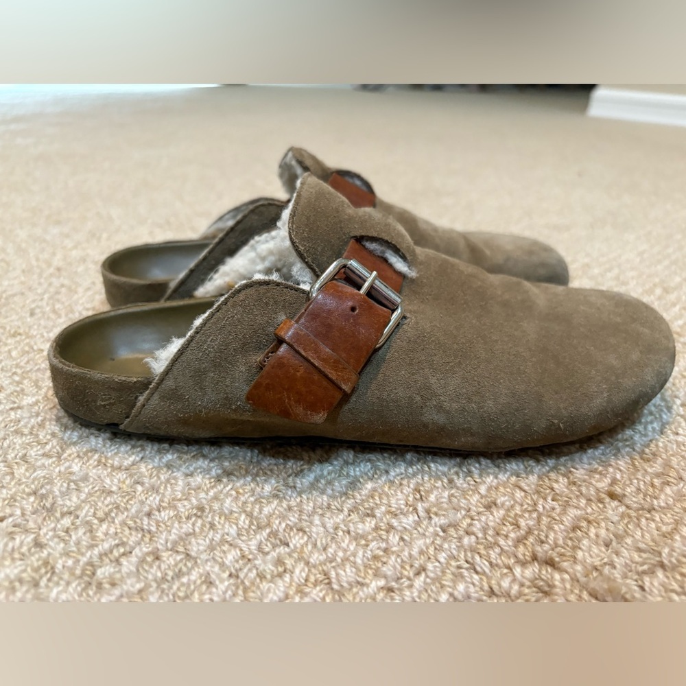 Isabel marant slip in shoes with leather buckle in excellent condition.